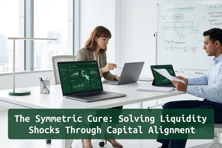 Finance professionals analyzing cash flow and working capital alignment during a liquidity shock