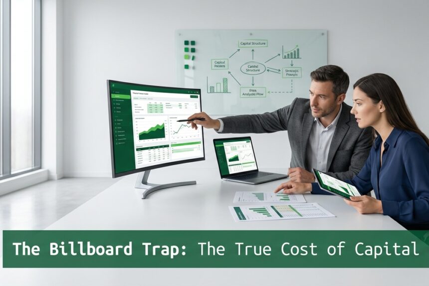 CFOs analyzing capital velocity and cost of friction in a modern finance office
