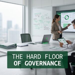 Executive team analyzing cash conversion cycle and working capital structure in a modern office