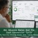 Finance professionals reviewing ABL advance rate analytics and Cash Conversion Cycle timing data on digital financial dashboards
