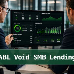 ABL Void SMB Lending – Forensic Capital Structure Analysis Finance professionals reviewing ABL dashboard metrics and working capital analytics related to SMB lending and forensic capital structure design.