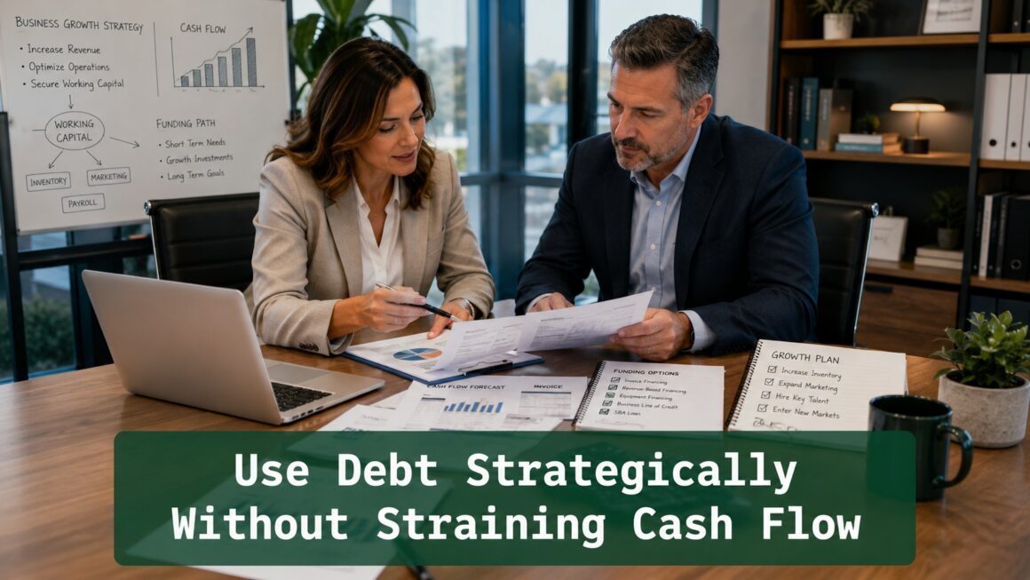 Business owner and finance advisor reviewing alternative financing options for small business growth