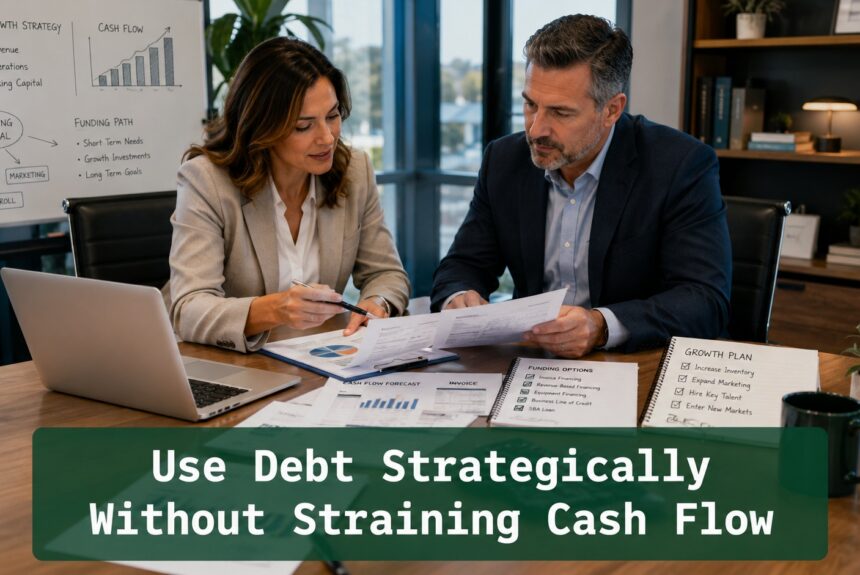 Business owner and finance advisor reviewing alternative financing options for small business growth