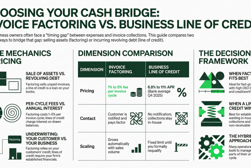 Invoice Factoring vs. a Line of Credit: A Founder’s Guide