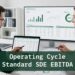 Business owners review financial dashboards and spreadsheets for operating cycle, SDE, EBITDA, and cash flow analysis
