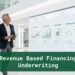 Revenue-based financing underwriting image showing revenue flow, sales cadence, deposit activity, remittance patterns, and receipts review